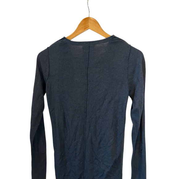 Women's Bench. Dark Blue Cowl Neck Sweater XS Knit Top - Picture 5 of 10